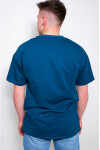 Erkek Oversize T-Shirt Mavi